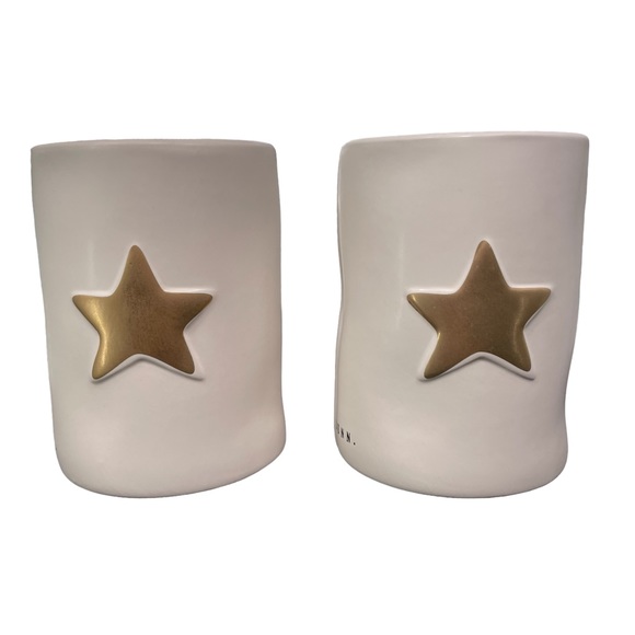Rae Dunn Candles Scented 2 Stargazer Midnight Orchid gold star ceramic jar - Picture 5 of 9